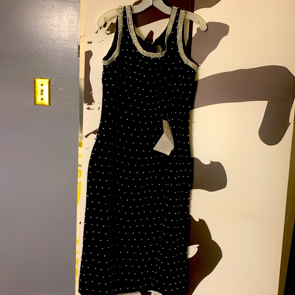 Black dress medium length